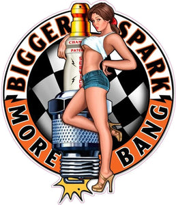 Spark Plug Big Bang Pin Up Girl