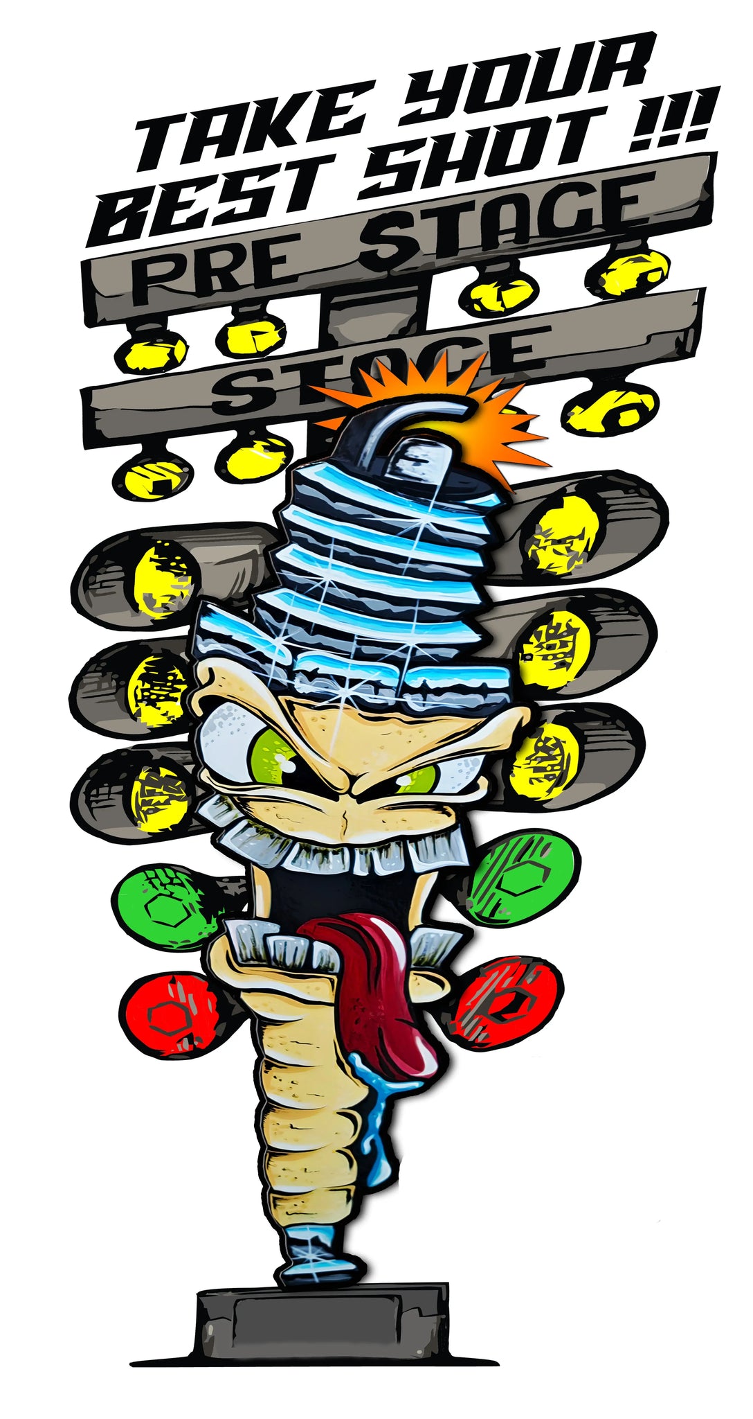 Nastalgia Racing Decal Take your best shot Drag Racing tree decal - Nostalgia Decals Online