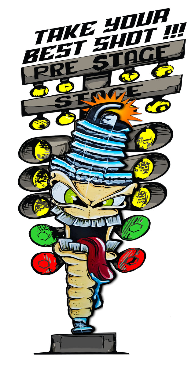 Drag Racing Tree With Labels Take your best shot Drag Racing tree decal - Nostalgia Decals Online