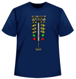 t-shirt with a graphic of a drag tree