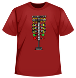 t-shirt with a graphic of a drag tree