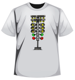 t-shirt with a graphic of a drag tree