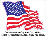 Flying American Flag Eagle Right and Left Decal - Nostalgia Decals Online