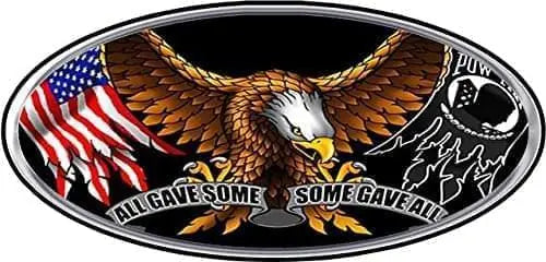 All Gave Some Some Gave All Oval Decal - Nostalgia Decals Online
