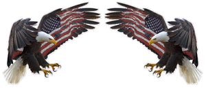 American Eagle American Flag Pair Deca