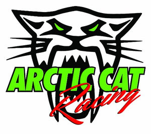 Arctic Cat Racing Decal - | Nostalgia Decals Online vinyl graphics for snowmobiles, vinyl snowmobile stickers, die cut vinyl jetski graphics