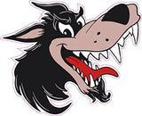 Big Bad Wolf Version 2 Decal - | Nostalgia Decals Online retro car decals, old school vinyl stickers for cars, racing graphics for cars, car decals for girls