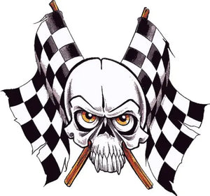 Checkered Flag Vinyl Die Cut Racing Decals