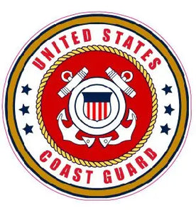 Coast Guard Decal - | Nostalgia Decals Online military window stickers for cars and trucks, army vinyl decals for cars, marine corps vinyl stickers, die cut vinyl navy decals