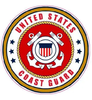 Coast Guard Decal - | Nostalgia Decals Online military window stickers for cars and trucks, army vinyl decals for cars, marine corps vinyl stickers, die cut vinyl navy decals