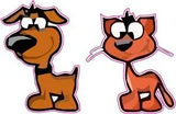 Colored Build a Stick Family - Pets Decal - | Nostalgia Decals Online cute stick figure family stickers, car window stick family, stick figure family decals