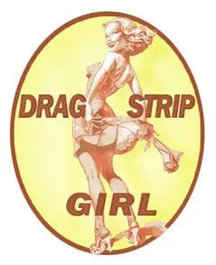 Drag Strip Girl Decal - | Nostalgia Decals Online retro car decals, old school vinyl stickers for cars, racing graphics for cars, car decals for girls