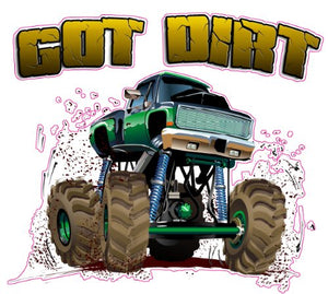 Got Dirt Decal Version 2 - | Nostalgia Decals Online retro car decals, old school vinyl stickers for cars, racing graphics for cars, car decals for girls