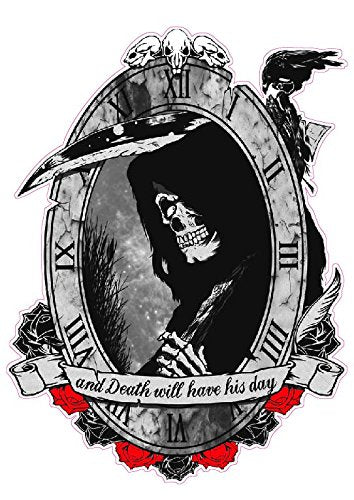 Grim Reaper Death Will Have His Day Decal - 5