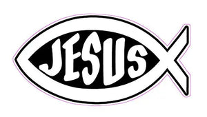 Jesus Fish Symbol Decal - | Nostalgia Decals Online retro car decals, old school vinyl stickers for cars, racing graphics for cars, car decals for girls