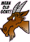 Mean Old Goat Decal - | Nostalgia Decals Online retro car decals, old school vinyl stickers for cars, racing graphics for cars, car decals for girls
