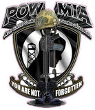 POW MIA You Are Not Forgotten Decal - | Nostalgia Decals Online military window stickers for cars and trucks, army vinyl decals for cars, marine corps vinyl stickers, die cut vinyl navy decals