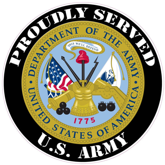 Proudly Served U.S. Army Decal - 3