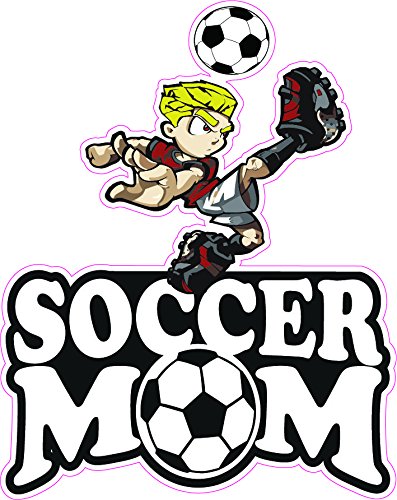 Soccer Mom Blonde Boy Decal - | Nostalgia Decals Online retro car decals, old school vinyl stickers for cars, racing graphics for cars, car decals for girls