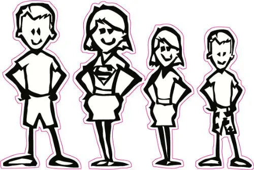 Mom And Dad Stick Figures