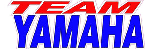 Team Yamaha Decal - 7" x 3" | Nostalgia Decals Online vinyl graphics for snowmobiles, vinyl snowmobile stickers, die cut vinyl jetski graphics