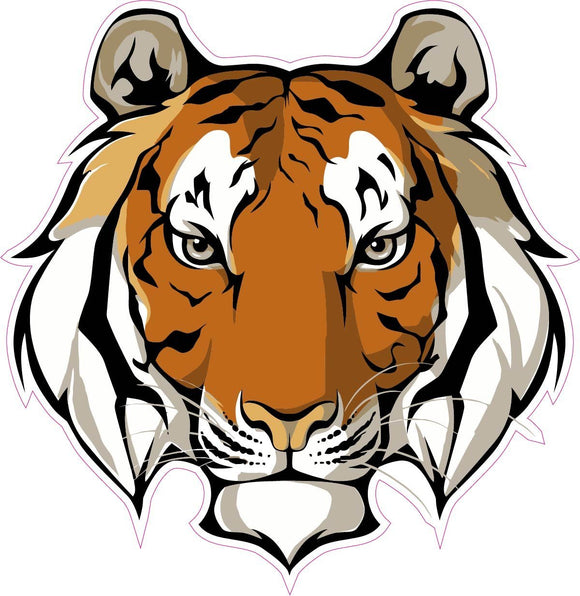 Tiger Head Decal - | Nostalgia Decals Online retro car decals, old school vinyl stickers for cars, racing graphics for cars, car decals for girls