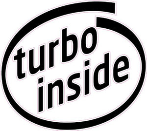 Turbo Inside Decal - | Nostalgia Decals Online retro car decals, old school vinyl stickers for cars, racing graphics for cars, car decals for girls