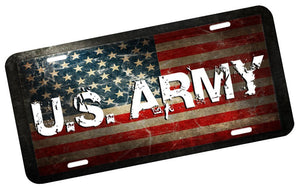 U.S. Army License Plate - | Nostalgia Decals Online military window stickers for cars and trucks, army vinyl decals for cars, marine corps vinyl stickers, die cut vinyl navy decals