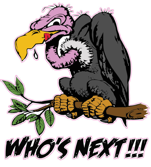 vulture whos next decal sticker
