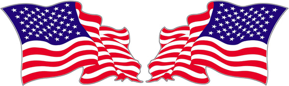 American Flag pairs Decal - Nostalgia Decals Online