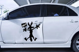 Coyote Splat black Silhouette Decal