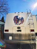 Screaming American Flag Bald Eagle Wings decal - Nostalgia Decals Online