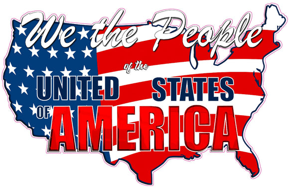 United States of America We the People Decal