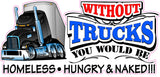 Without Truckers Decal